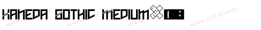 Kaneda Gothic Medium字体转换 Kaneda Gothic Medium字体转换